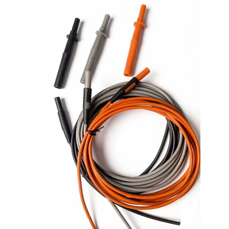 Fused silicone test lead