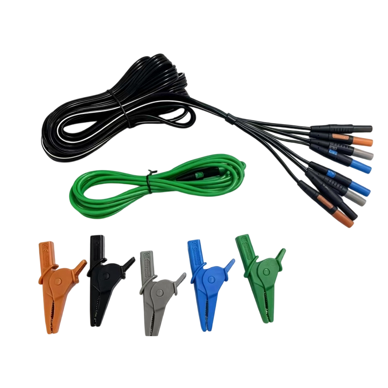 Five-color silicone test lead kit